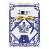Bialetti X Dolce Gabbana Blu Mediterraneo 6-Cup Moka Express Italian Coffee Pot