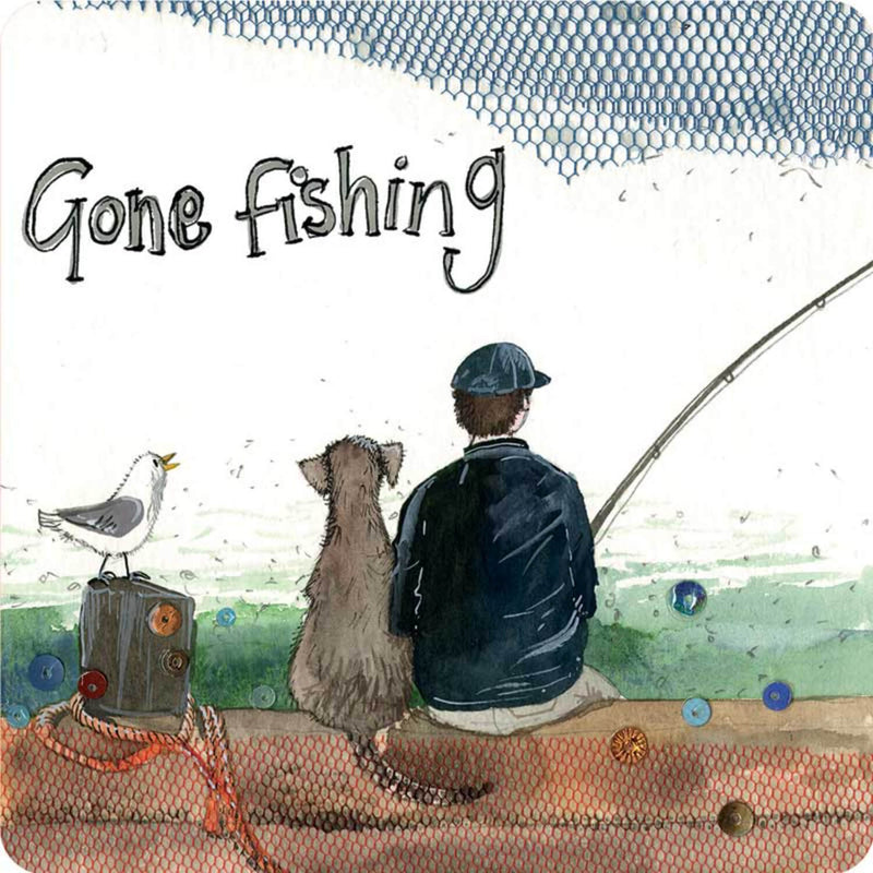 Alex Clark Coaster - Gone Fishing