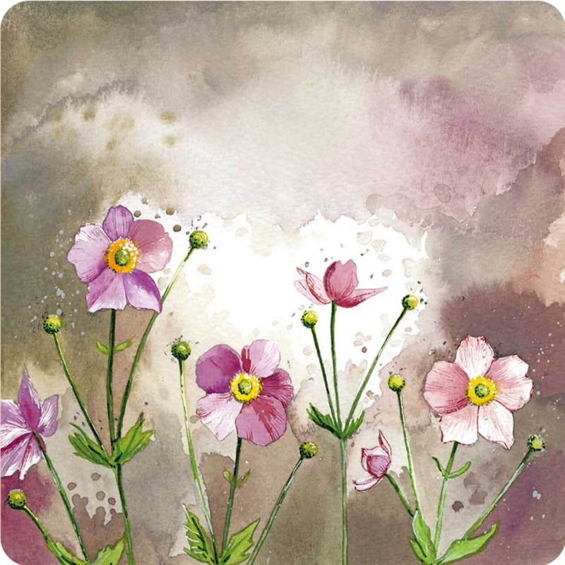 Alex Clark Coaster - Japanese Anemones