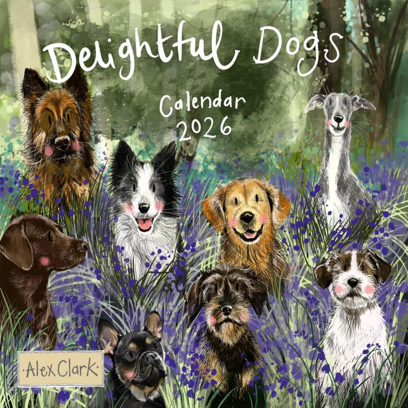 Alex Clark 2026 Calendar - Delightful Dogs