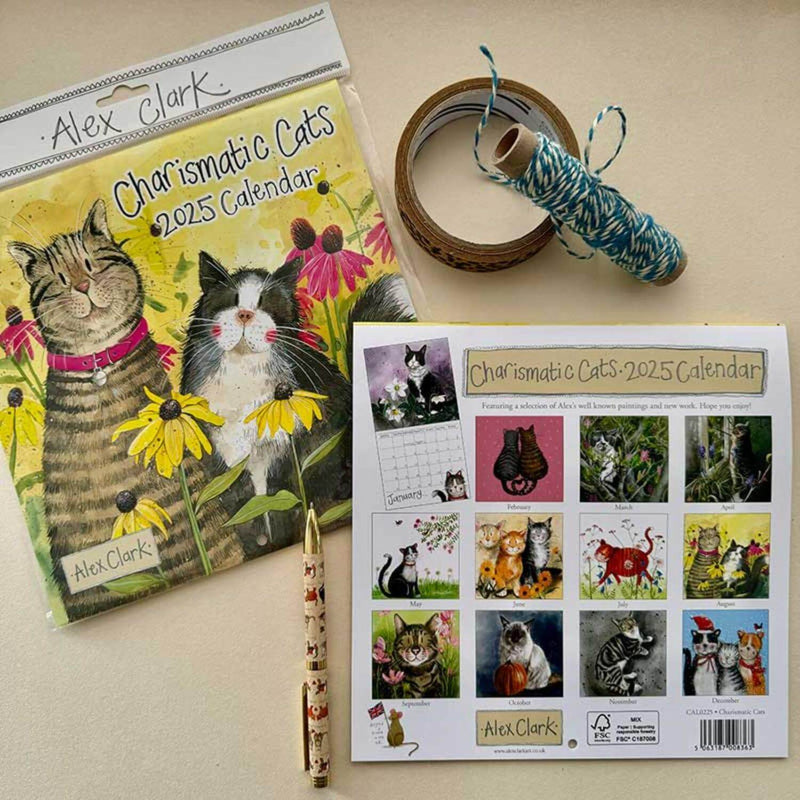 Alex Clark 2025 Calendar - Charismatic Cats