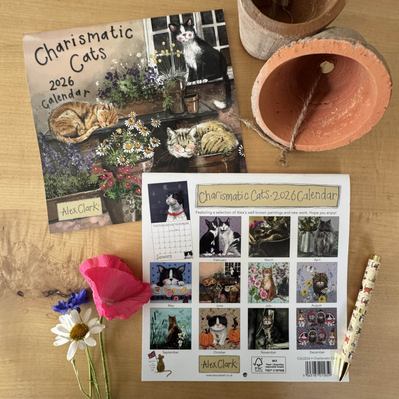 Alex Clark 2026 Calendar - Charismatic Cats