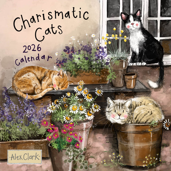 Alex Clark 2026 Calendar - Charismatic Cats