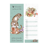 Wrendale Designs by Hannah Dale 2026 Slim Calendar - Feline Friends