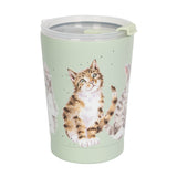 Wrendale Designs by Hannah Dale 320ml Thermal Travel Cup - Feline Friends