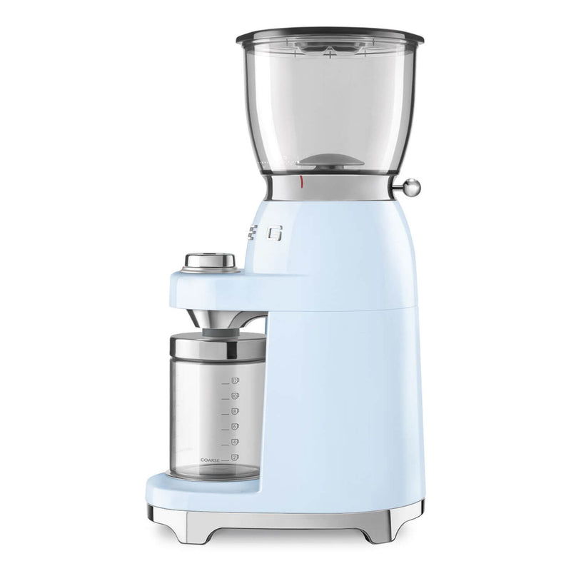 Smeg 50's Style Retro CGF01 Coffee Grinder - Pastel Blue