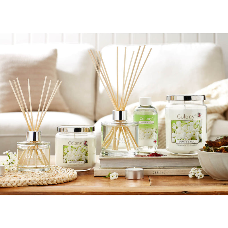 Wax Lyrical Colony Medium Scented Candle Jar - Jasmine & Oud