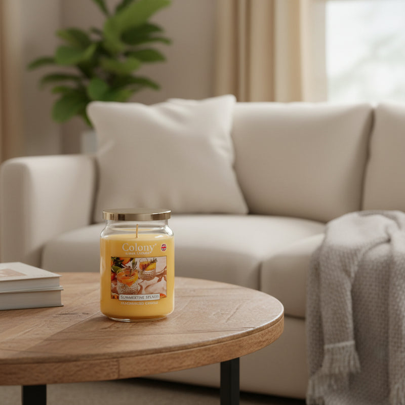 Wax Lyrical Colony Large Scented Candle Jar  - Summertime Splash