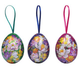 Elite Tins Cloisonné Mini Hanging Egg Shaped Tin - Assorted