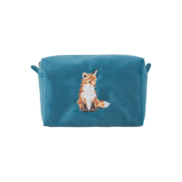 Wrendale Designs by Hannah Dale Embroidered Make Up Bag - Daydreamer - Fox