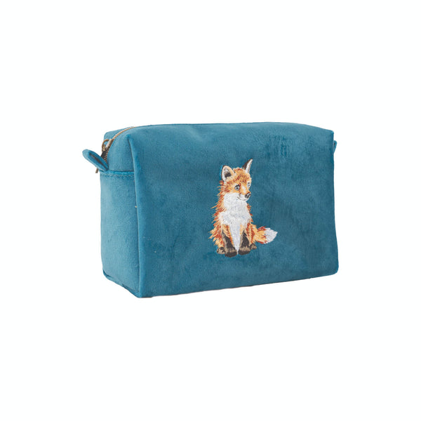 Wrendale Designs by Hannah Dale Embroidered Make Up Bag - Daydreamer - Fox