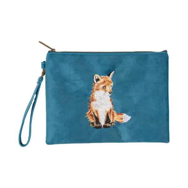 Wrendale Designs by Hannah Dale Embroidered Pouch - Daydreamer - Fox