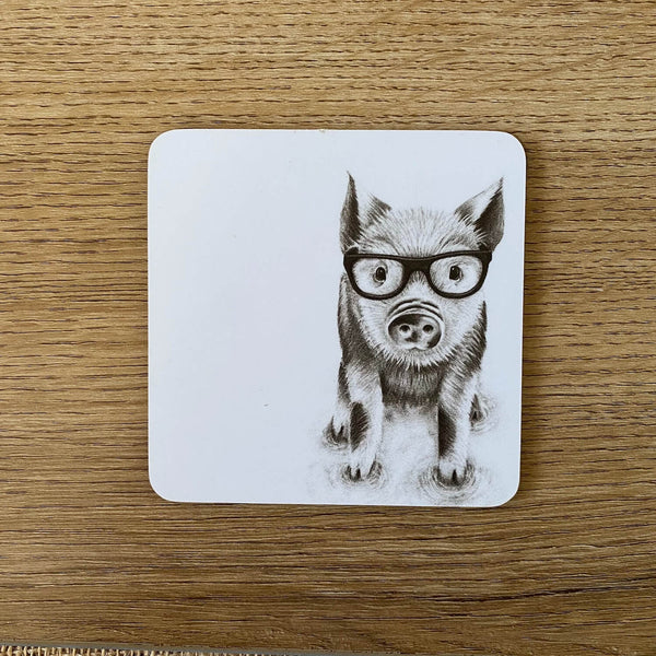 Katherine Sheard Coaster - Intellectual Pig