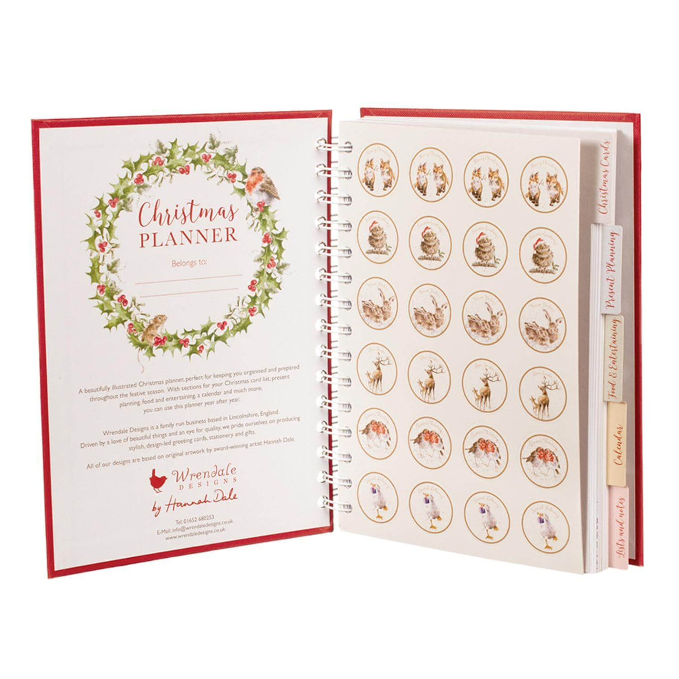 Tarjeta De Navidad Con Pájaros Petirrojos. Gráficos Vectorial