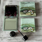 Alex Clark Vegan Leather Compact Mirror - Cat Whiskers