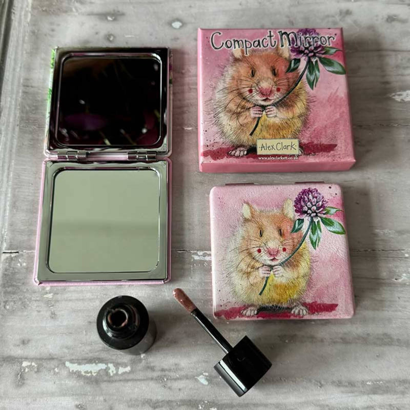 Alex Clark Vegan Leather Compact Mirror - Herbert