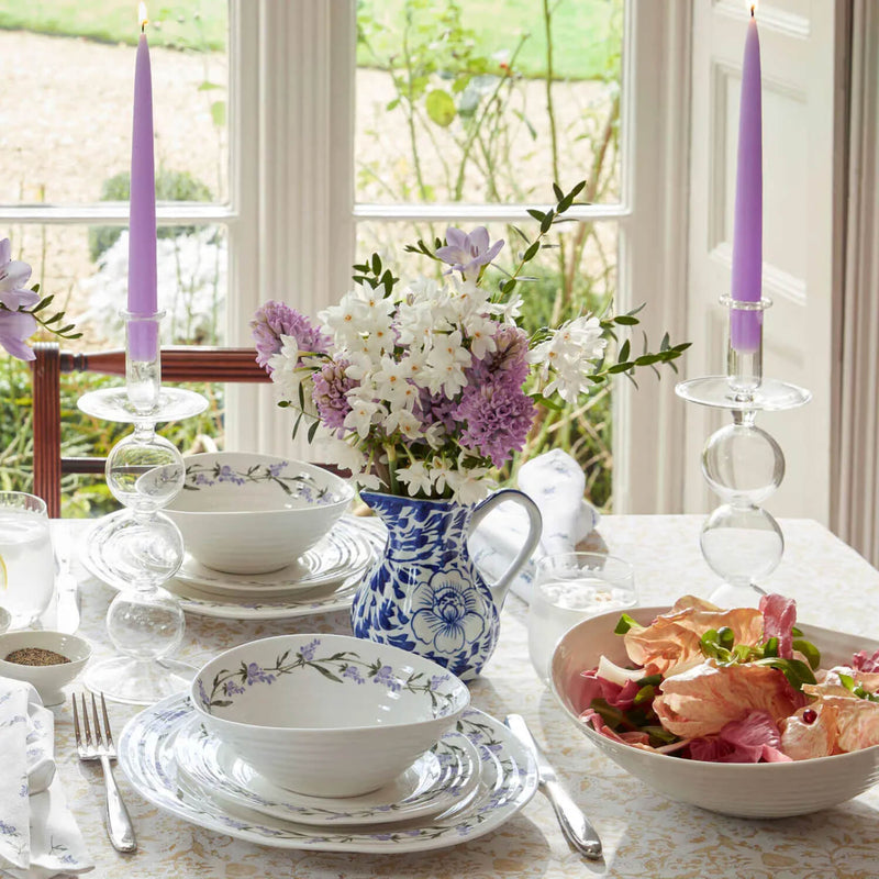 Sophie Conran Porcelain 3 Dip Bowls & Tray Set - Lavandula