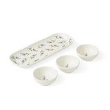 Sophie Conran Porcelain 3 Dip Bowls & Tray Set - Lavandula