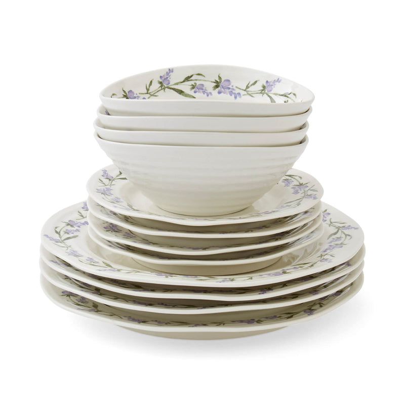 Sophie Conran Porcelain 12-Piece Dinner Set - Lavandula