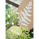 Liga Round Cork Placemat - Fern - White