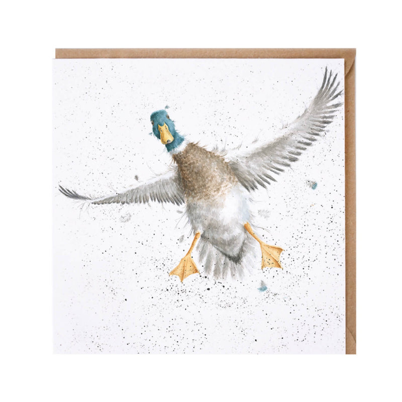Wrendale Designs by Hannah Dale 'The Crash Landing' Card - Duck