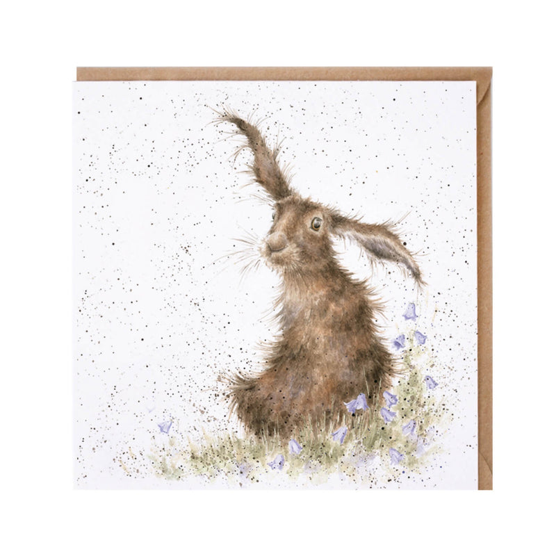 Wrendale Designs by Hannah Dale 'Harebells' Card - Hare