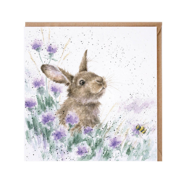 Wrendale Designs by Hannah Dale 'The Meadow' Card - Rabbit