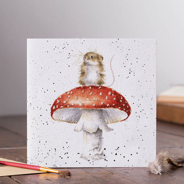 Wrendale Designs By Hannah Dale Card - He's A Fun-Gi - Mouse