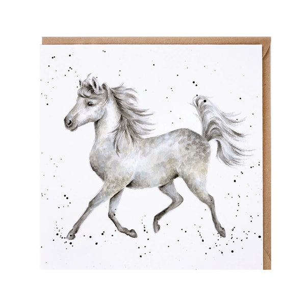 Wrendale Designs By Hannah Dale Card - Hot To Trot - Horse