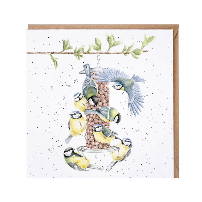 Wrendale Designs By Hannah Dale Card - Bon Appétit! - Blue Tit