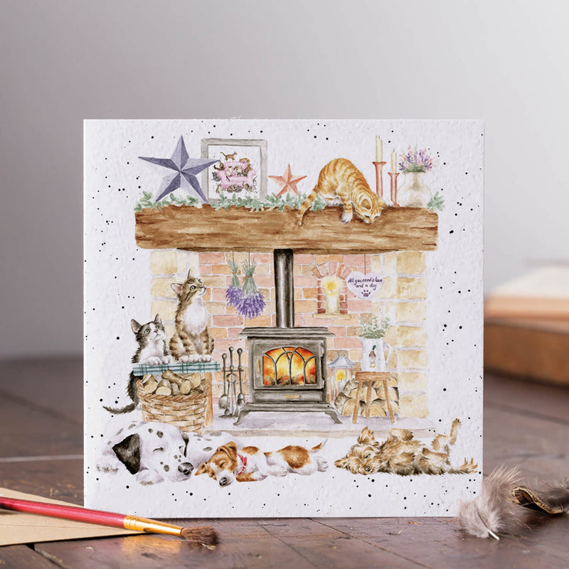 Wrendale Designs by Hannah Dale Card - There's No Place Like Home