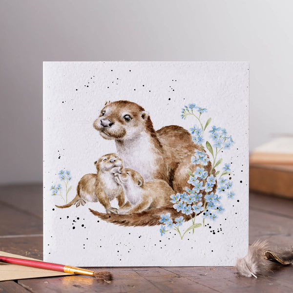 Wrendale Designs by Hannah Dale Card - Otterly Adorable