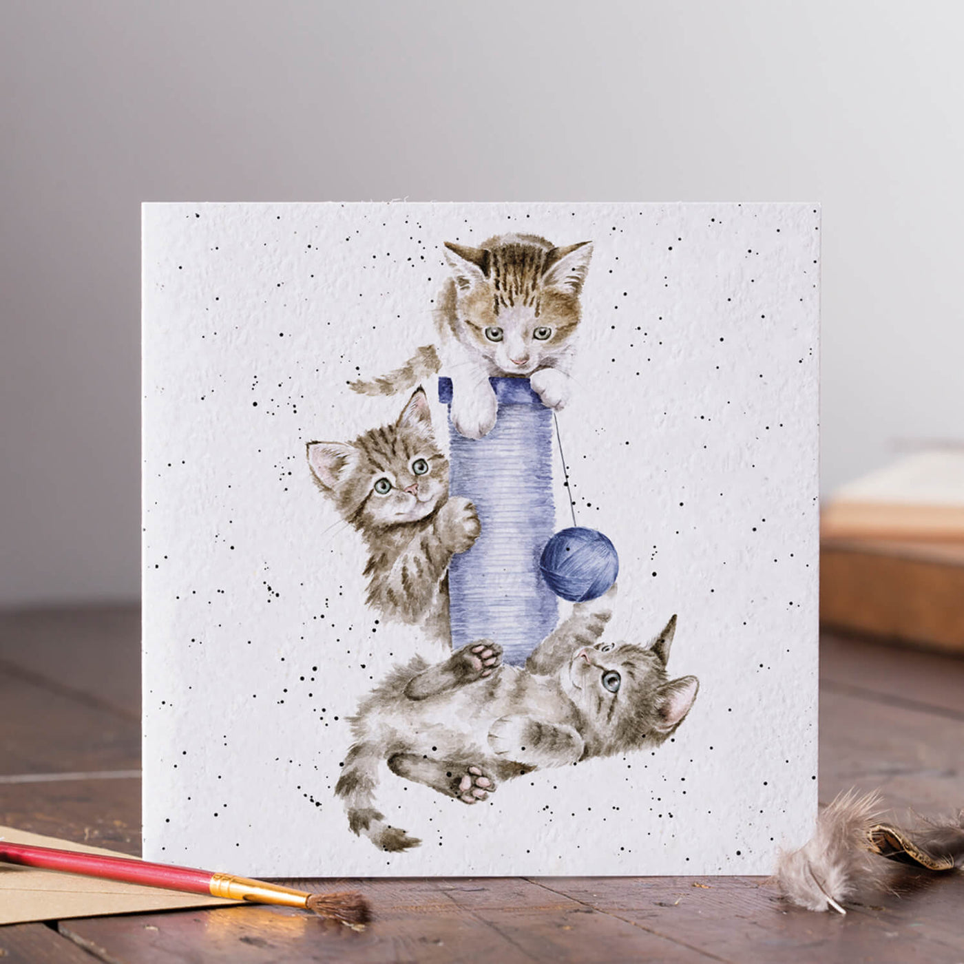 ★Wrendale Designs Hannah Dale 水彩風　アートパネル Buy Wrendale Designs | by Hannah Dale Card - Three's A Crowd