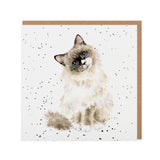Wrendale Designs by Hannah Dale Card - Paws for Thought - Cat