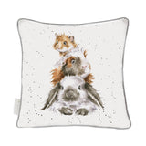 Wrendale Designs by Hannah Dale Cushion - Piggy In The Middle