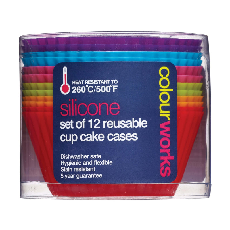 Colourworks Silicone Cupcake Cases - Pack Of 12