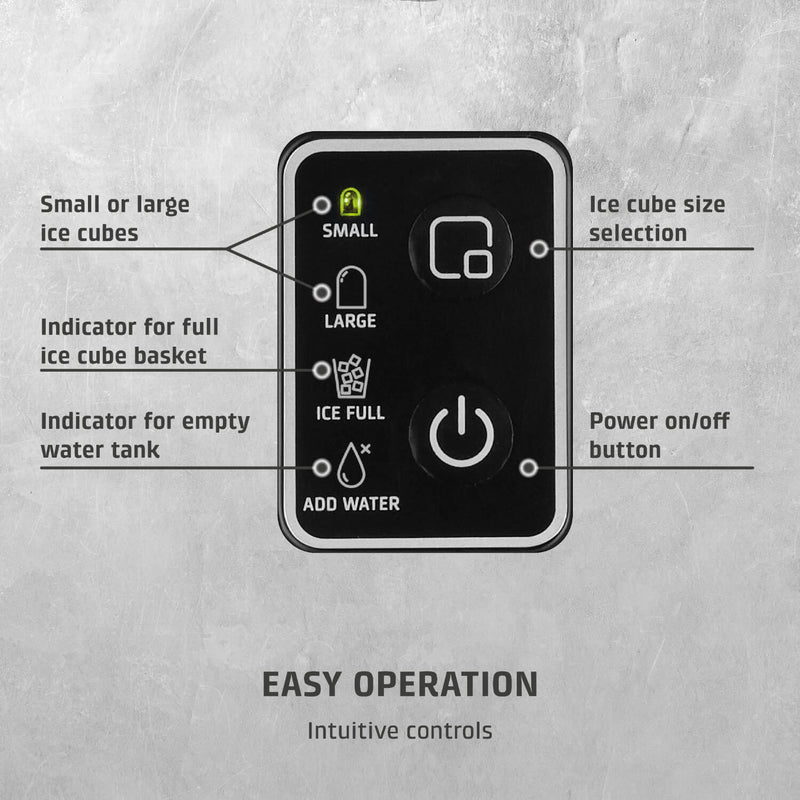 Caso Design IceChef Compact Ice Cube Maker - Black