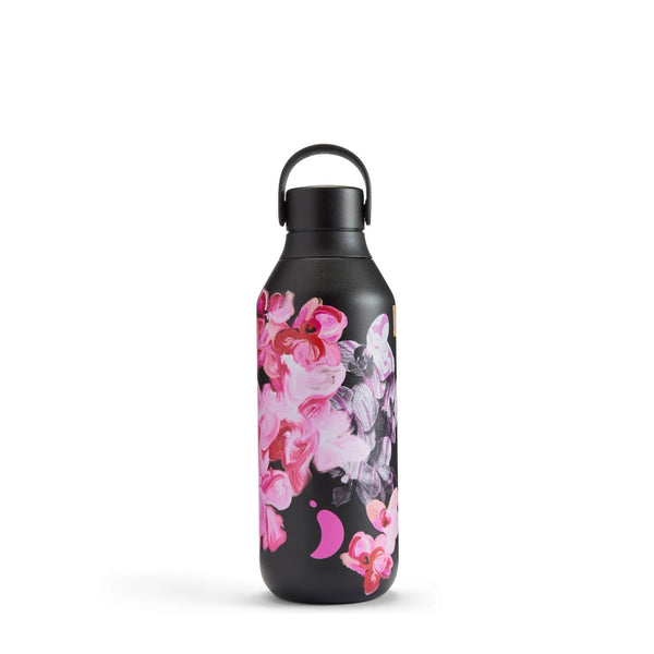 Chilly's Botanical Series 2 500ml Reusable Bottle - Glass Pansy