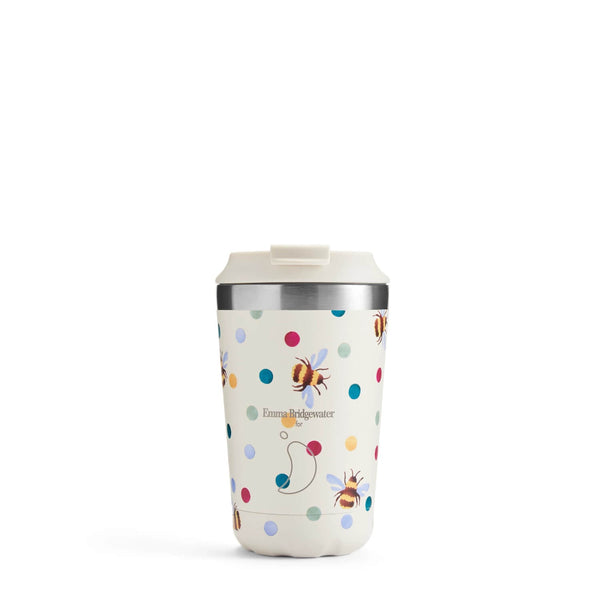 Chilly's Emma Bridgewater 340ml Coffee Cup - Polka Dot & Bees