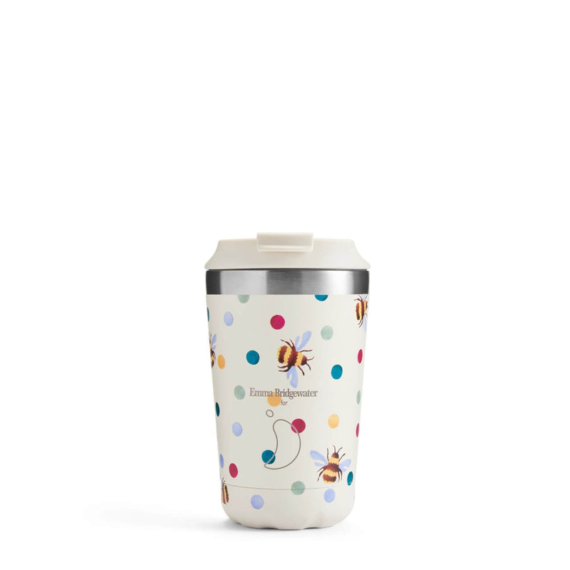 Chilly's Emma Bridgewater 340ml Coffee Cup - Polka Dot & Bees