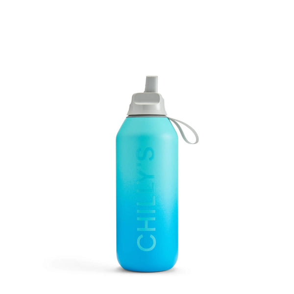 Chilly's Series 2 500ml Flip Reusable Water Bottle - Ombre Aurora