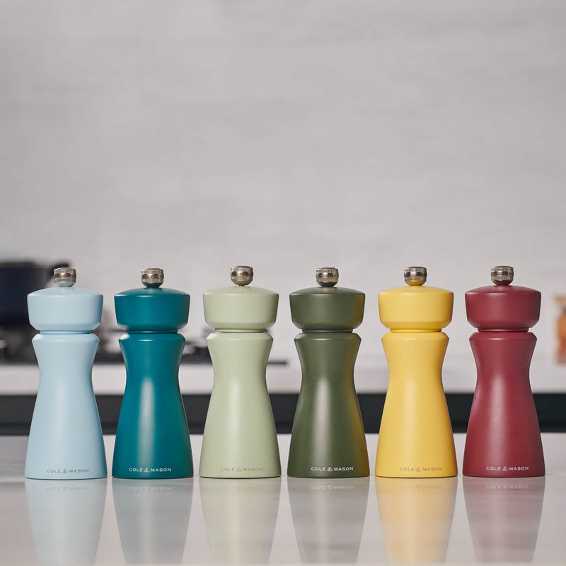 Cole & Mason Kenton 15cm Salt & Pepper Mill - Blue Salt