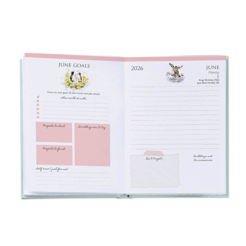Wrendale Designs by Hannah Dale 2026 Desk Diary