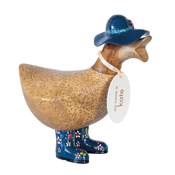 DCUK Duckys Floral Hat & Welly Boots - Assorted