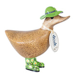 DCUK Duckys Floral Hat & Welly Boots - Assorted