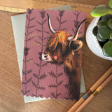 Alex Clark Doodles Card - Birthday - Highland Cow