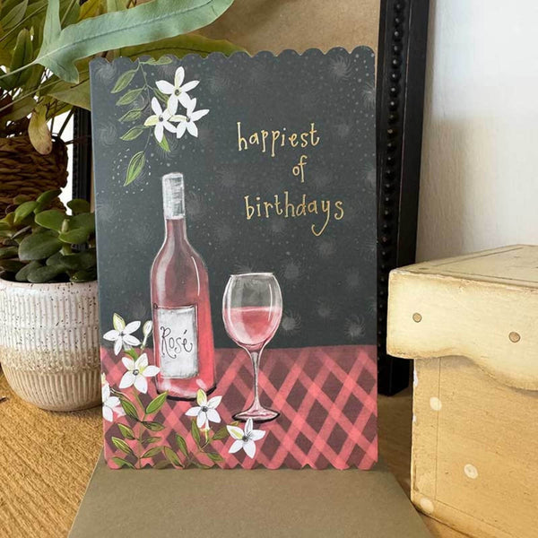 Alex Clark Doodles Card - Birthday - Jasmine & Rosé