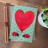 Alex Clark Doodles Card - Anniversary - Love Bugs