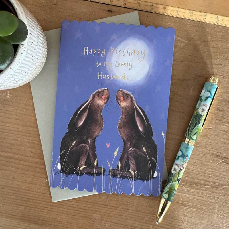 Alex Clark Doodles Card - Husband Birthday - Stargazers