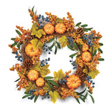 Premier 55cm Autumn Wreath - Pumpkin & Berries